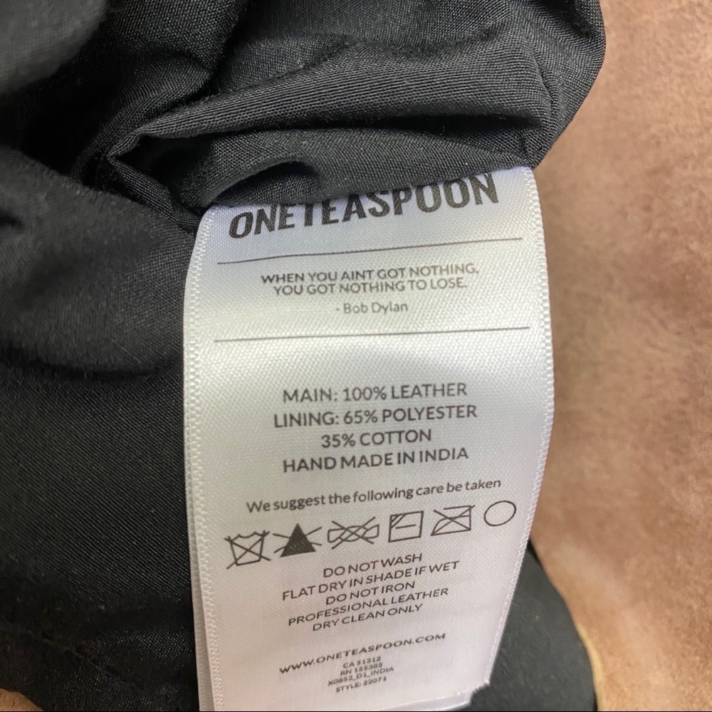 One Teaspoon | The Vintage Leather Voyager Skirt - Picture 12 of 12